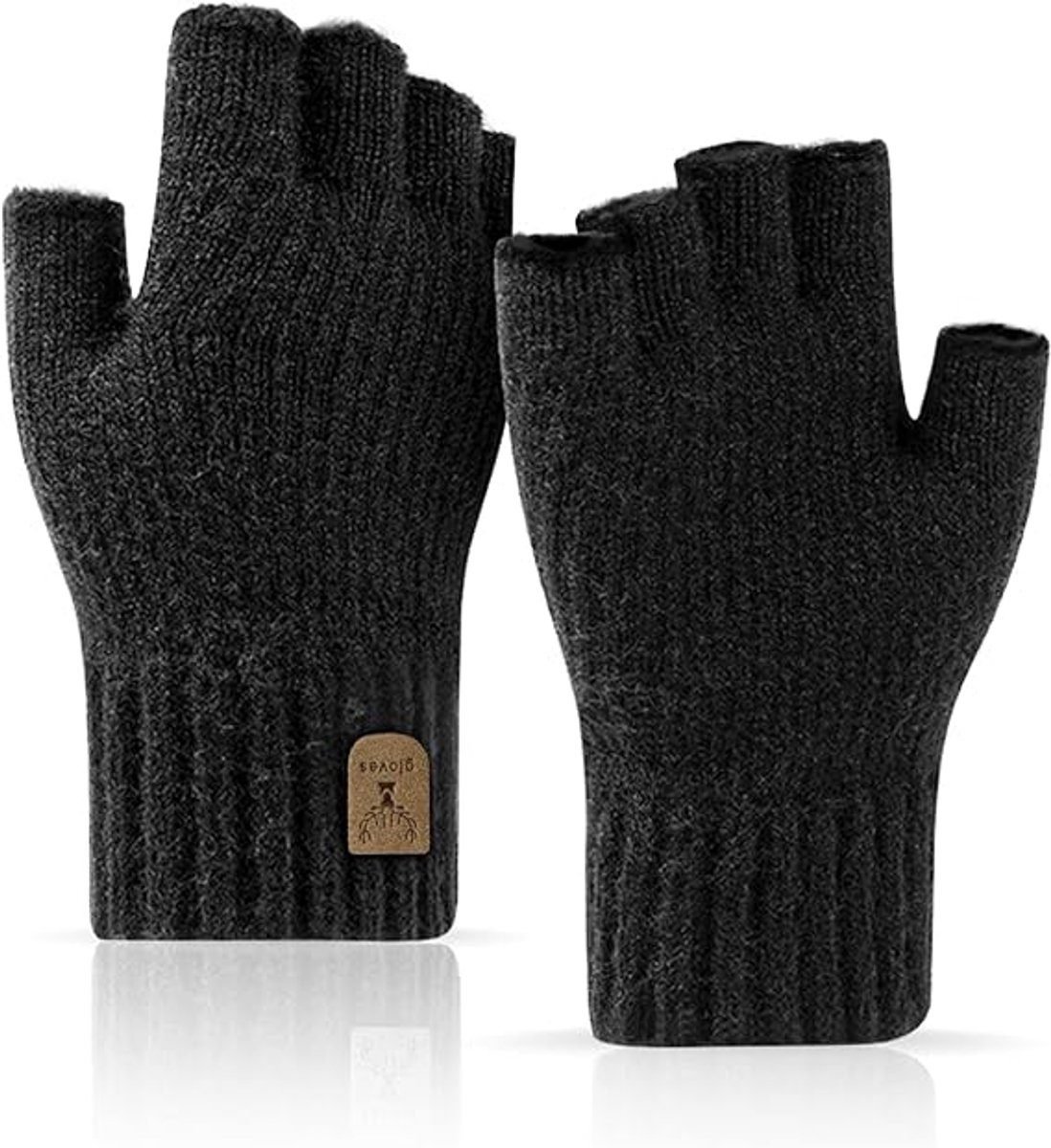 gloves men's gloves women's winter gloves fingerless gloves - Half-fingered warm winter knitted gloves - Unisex - Suitable for work, running, cycling, driving 1 gloves men’s gloves women’s winter gloves fingerless gloves – Half-fingered warm winter knitted gloves – Unisex – Suitable for work, running, cycling, driving