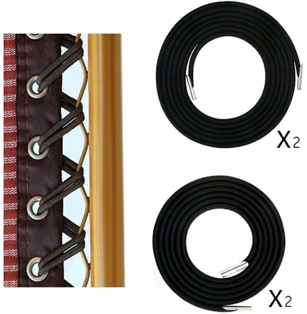 Elastic band for 1 set – Black, 2 long + 2 short (export model) 3 Elastic band for 1 set – Black, 2 long + 2 short (export model) - image 3