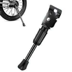 14 Inch – Bicycle Stand for Children’s Bikes – MTB Kickstand – Single Bicycle Stand – Bicycle Accessories for Children – Bicycle Stand – Side Stand for Bicycles – Bicycle, E-Bike, City Bike & Mountain Bike – Black – Easy to Install