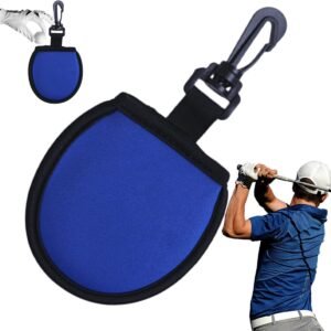 Golf Bag – Bag For Golf Balls – Golf Bag Storage Bag – Pocket-Sized Golf Ball Cleaner – Waist Bag For Golfers – With Hooks – For Golf Balls – For Water Bottle And Towel Holder – Blue