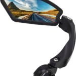 Bicycle Mirror – Professional 360° Adjustable Bicycle Mirror – Practical Left Bicycle Mirror – Handlebar Mirror Left – E-bike – Bicycle Mirror for Handlebars 20-24 mm – Ideal for Bicycles / Mountain Bikes / Everyday Cyclist / Cycling Enthusiast
