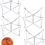 4 pieces – Ball holder – Ball rack – Ball stand – Acrylic ball rack – Ball storage rack – Display rack – football stand – ball holder – acrylic sports ball stand – volleyball support – for basketball, volleyball, football, rugby ball – 12*6.5 cm – transpa
