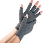 Pair – Fingerless Gloves – 22*17cm – Gray – Unisex – Cotton, Polyester, Spandex – Suitable for cycling, driving, mountaineering, fitness, fishing, sun protection, etc.