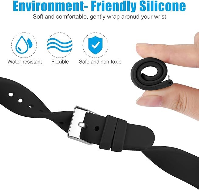 Fitbit Versa 2 Band Compatible Replacement Strap 3 Pack Black Silicone for Fitbit Versa Versa Lite SE Smartwatch 2 Fitbit Versa 2 Band Compatible Replacement Strap 3 Pack Black Silicone for Fitbit Versa Versa Lite SE Smartwatch - image 2