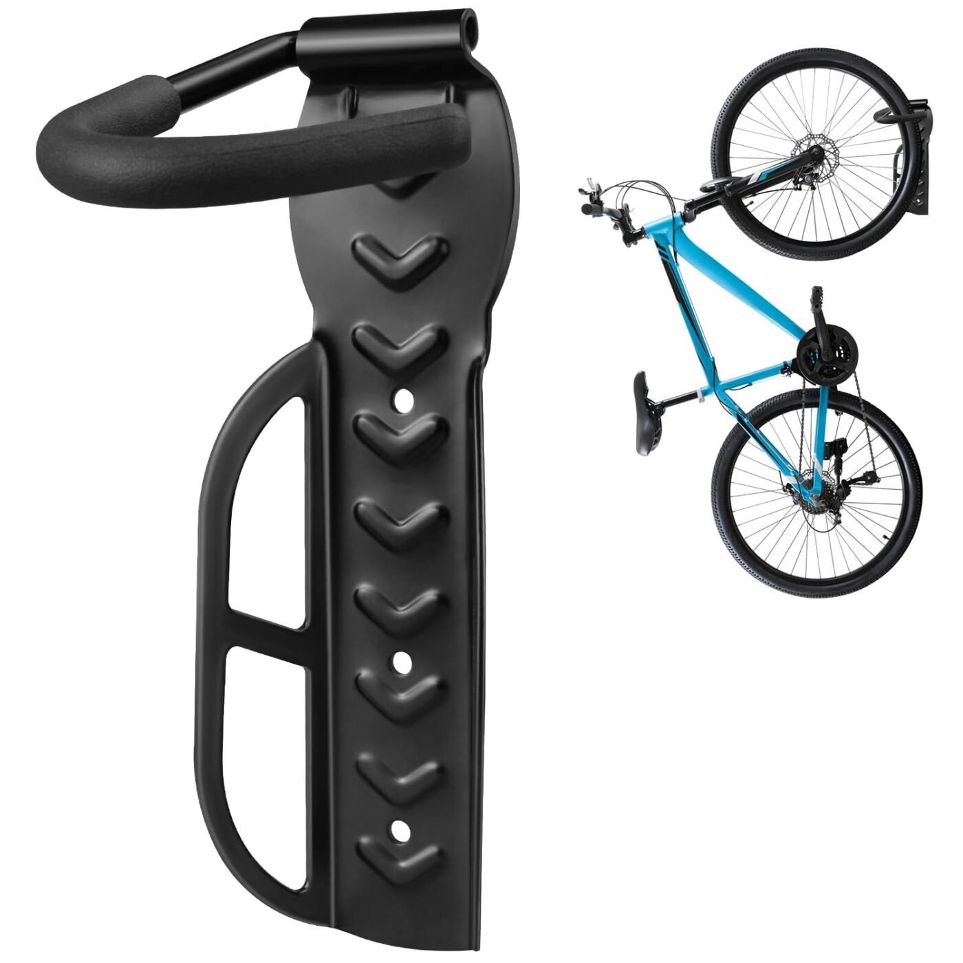 Garage Wall Mounted Bike Rack 2 Pack Heavy Duty Steel Hook Compatible with Oral-B Holds 66 lbs 1 Garage Wall Mounted Bike Rack 2 Pack Heavy Duty Steel Hook Compatible with Oral-B Holds 66 lbs