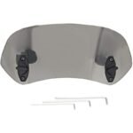 Motorcycle Windshield Adjustable Clip-On Windshield Wind Deflector Windscreen Accessories for Motorcycle Tawny