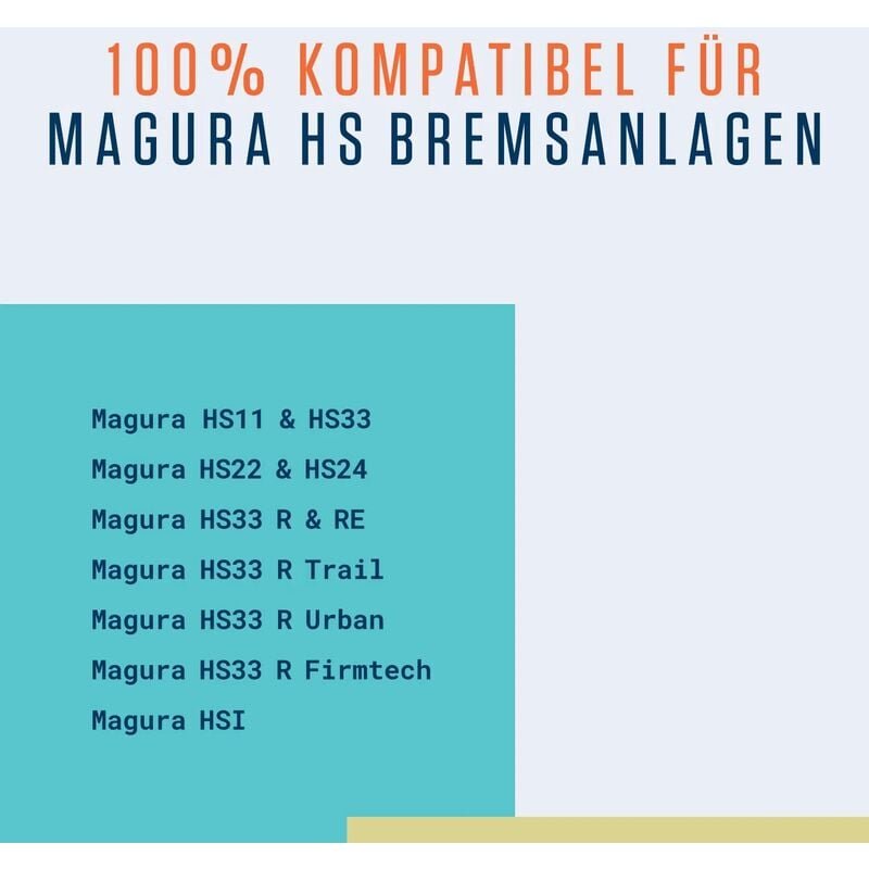 Magura HS Brake Pads - 2 Pairs 50mm, High Power Durable, Compatible with Magura HS11 HS22 HS33 4 Magura HS Brake Pads – 2 Pairs 50mm, High Power Durable, Compatible with Magura HS11 HS22 HS33 - image 4