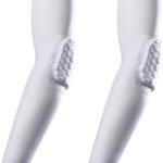 Elbow Pads, Basketball Shooter Sleeves, Collision Avoidance Hex Padded Elbow for Volleyball Football Baseball Cycling