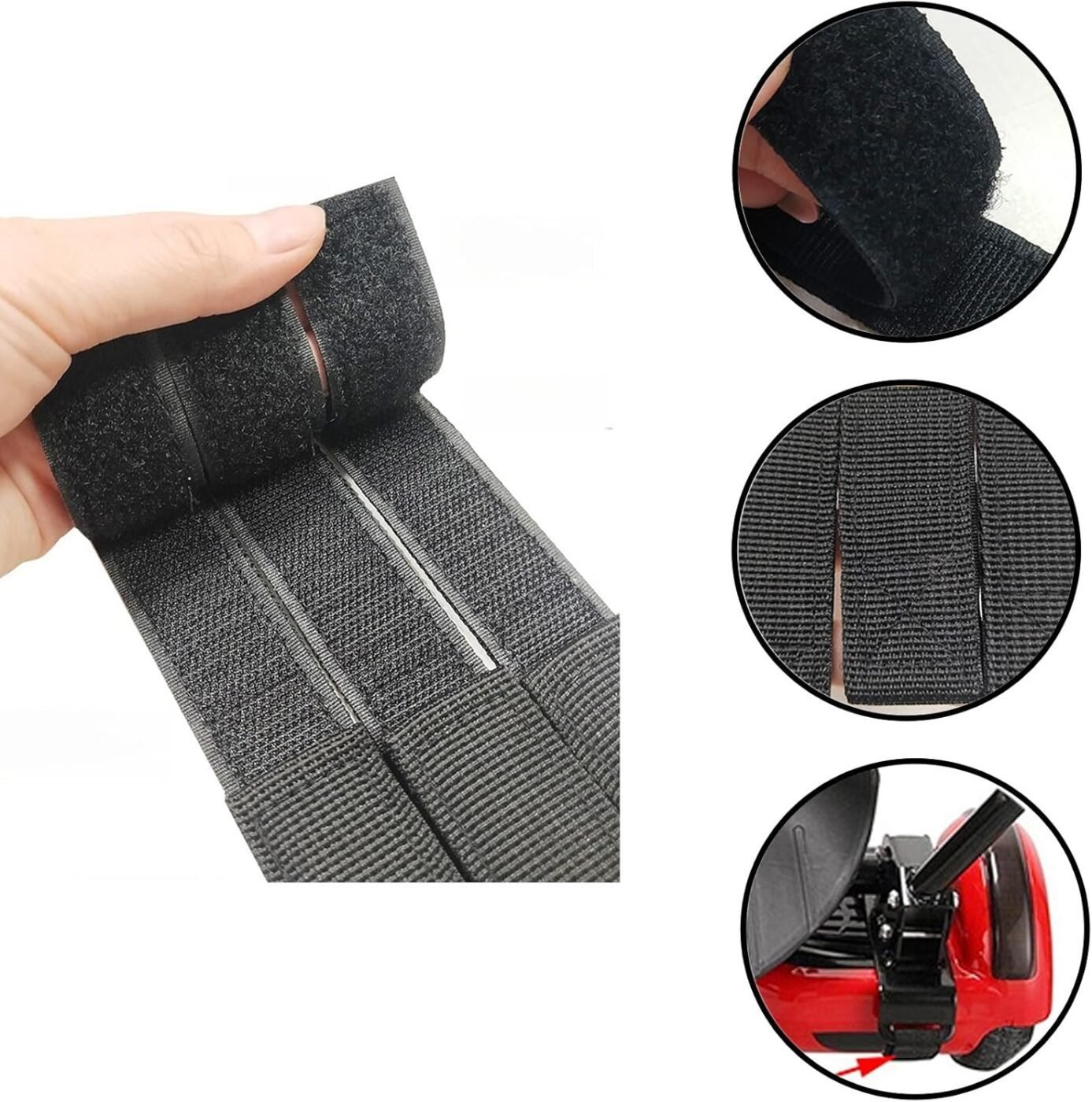 4 Piece Adjustable Hoverboard Seat Attachment and Protector Hook for Kart Accessories Self Balance (19.1 Inches), Boogie Board Strap Replacement, Kids and Adult Go-Kart 3 4 Piece Adjustable Hoverboard Seat Attachment and Protector Hook for Kart Accessories Self Balance (19.1 Inches), Boogie Board Strap Replacement, Kids and Adult Go-Kart - image 3
