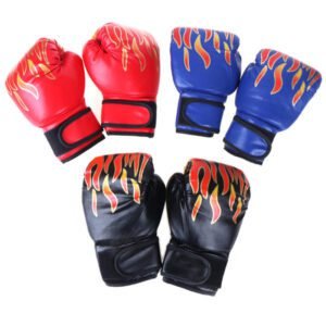 Boxing Gloves for Children Youth Kickboxing Sparring Training Red One Size