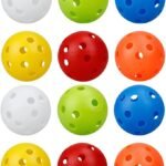 12-Pack Golf Practice Balls, Hollow Practice Balls with Airflow, 42mm Plastic Golf Balls, for Swing Training, Driving Range, Home Use