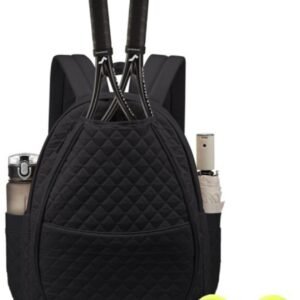 Backpack – Tennis Shoulder Crossbody Bag – Sports Bag – Waterproof Racket Bag – Suitable for Pickles and Badminton – Black