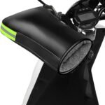 Cycling Gloves – 1 Pair – Extra Padded Cycling Gloves – Warm Gloves – Cycling Gloves – Scooter Gloves – Hand Warmers – Bicycle Accessories – With Reflective Strips – Winter – Windproof – Waterproof （Black）