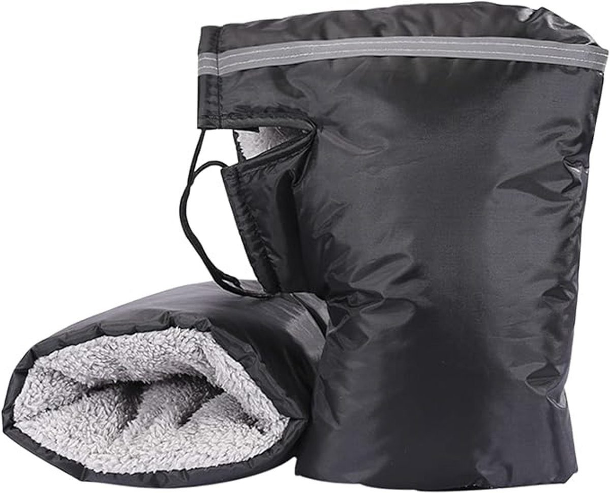 Hand Muffs - Extra Padded Cycling Gloves - Warm Gloves - Cycling Muffs - Scooter Gloves - Hand Warmers - Cycling Accessories - Winter - Windproof - Waterproof - Black 1 Hand Muffs – Extra Padded Cycling Gloves – Warm Gloves – Cycling Muffs – Scooter Gloves – Hand Warmers – Cycling Accessories – Winter – Windproof – Waterproof – Black