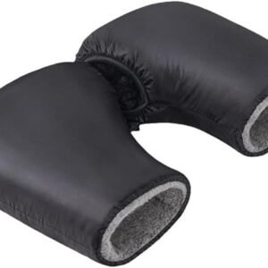 Cycling Gloves – Extra Padded Cycling Gloves – Waterproof Gloves – Warm Gloves – Cycling Gloves – Scooter Gloves – Hand Warmers – Bicycle Accessories – With Reflective Strips – Winter – Windproof (Black)