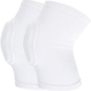 Elbow Pads – 1 Pair Arm Support Fitness Arm Knee Pads – Breathable Anti-Impact Sponge Elbow Pads – Suitable for Basketball, Football, Tandem Elbow Pads, Volleyball, White