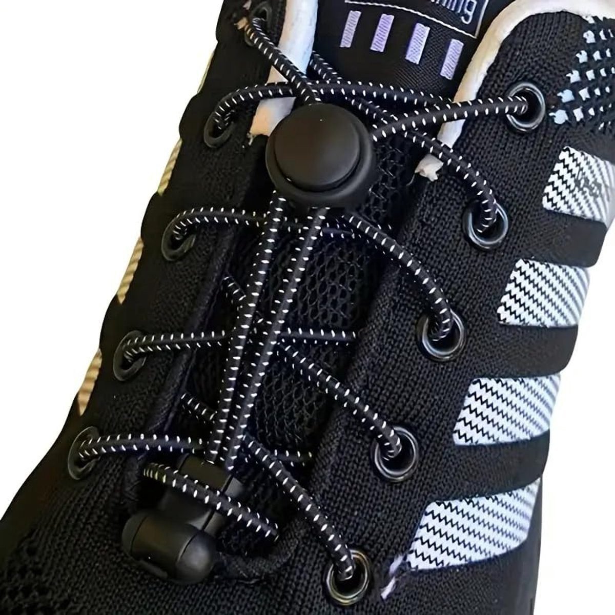Sneaker Laces 120CM suitable for Sneakers - Elastic laces without a knot - Suitable for students and adults - With strong buckle and quick-release function (Black) 5 Sneaker Laces 120CM suitable for Sneakers – Elastic laces without a knot – Suitable for students and adults – With strong buckle and quick-release function (Black) - image 5