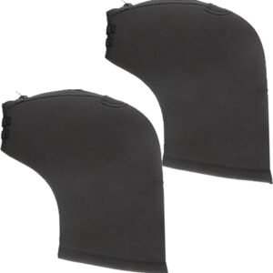 Cycling Gloves – 1 Pair – Extra Padded Cycling Gloves – Warm Gloves – Cycling Gloves – Scooter Gloves – Hand Warmers – Cycling Accessories – With Reflective Strips – Winter – Windproof – Waterproof – Black