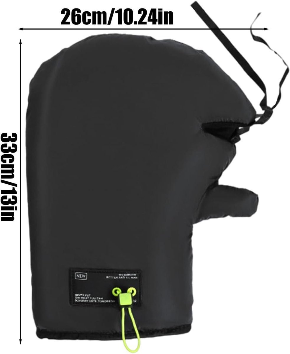 Cycling Gloves - Extra Padded Cycling Gloves - Warm Gloves - Cycling Gloves - Scooter Gloves - Hand Warmers - Cycling Accessories - With Reflective Strips - Winter - Windproof - Waterproof (Black) 2 Cycling Gloves – Extra Padded Cycling Gloves – Warm Gloves – Cycling Gloves – Scooter Gloves – Hand Warmers – Cycling Accessories – With Reflective Strips – Winter – Windproof – Waterproof (Black) - image 2