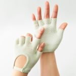 Gloves – Sports Gloves – Yoga Gloves – Fingerless Gloves – Non-slip Gloves – Unisex – Suitable for Gym and Home Workouts (Vegetable)