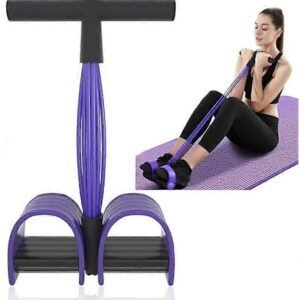 Abdominal Trainer – Abdominal Exercises – Home Full Body Expander – 6 Tubes – Elastic Drawstring