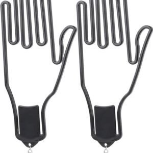 2-Pack Glove Supports – Black Plastic Frame to Prevent Deformation – For Golf & Outdoor Gloves