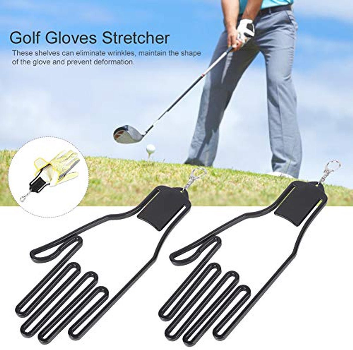 2-Pack Glove Supports - Black Plastic Frame to Prevent Deformation - For Golf & Outdoor Gloves 4 2-Pack Glove Supports – Black Plastic Frame to Prevent Deformation – For Golf & Outdoor Gloves - image 4