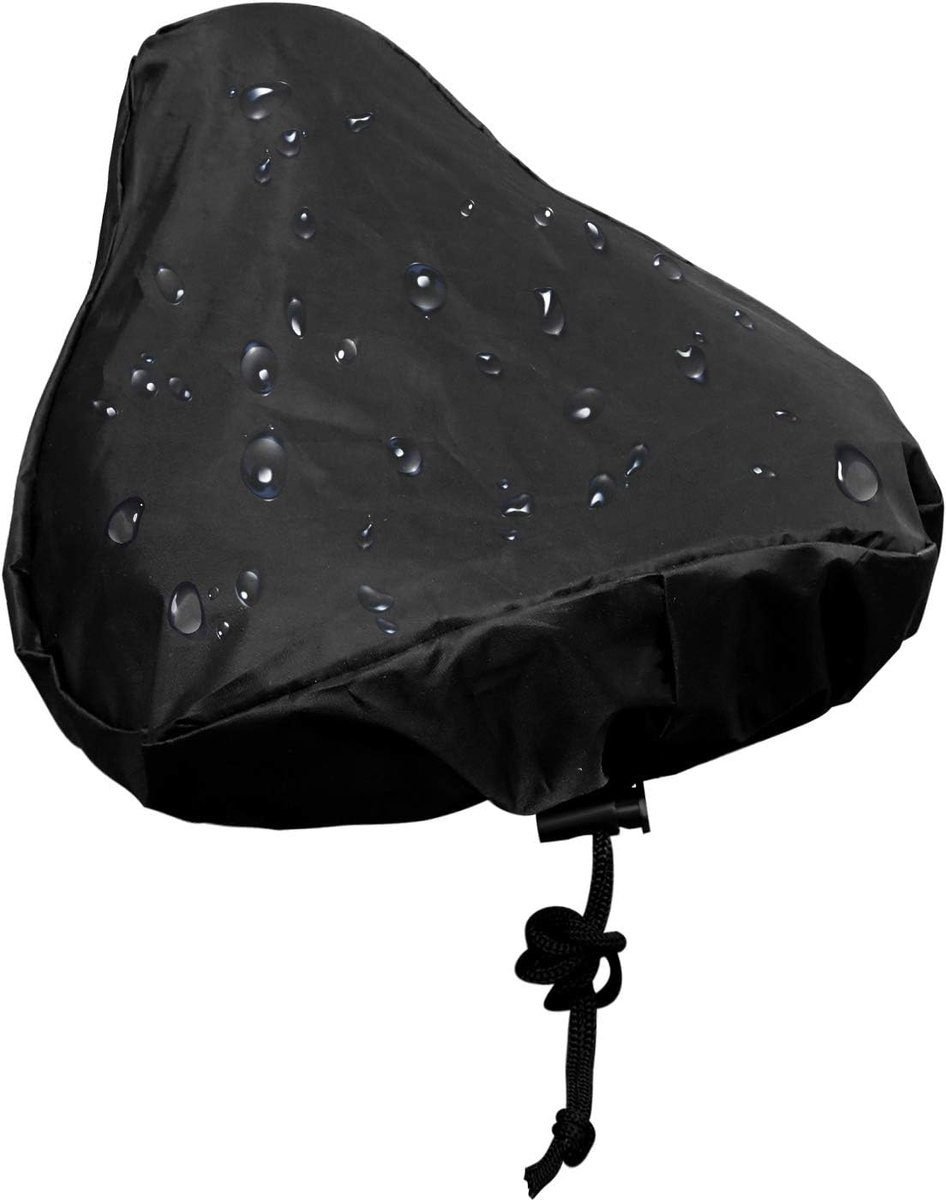 Waterproof Bicycle Saddle Cover with Drawstring - Black - Universal Size 24x27 cm - Protects Against Rain & Dirt 1 Waterproof Bicycle Saddle Cover with Drawstring – Black – Universal Size 24×27 cm – Protects Against Rain & Dirt