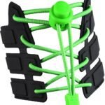 Sneaker Laces 120CM suitable for Sneakers – Elastic laces without a tie – Suitable for students and adults – With strong buckle and quick-release function (Fluorescent Green)