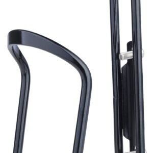 1Pack Lightweight Aluminum Alloy Cycling Bicycle Water Bottle Cage Holder Bracket for Outdoor Activities (Black), Bike Accessories