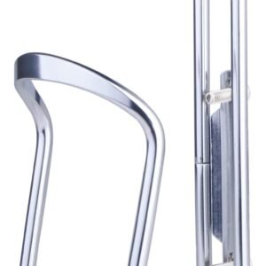 1Pack Lightweight Aluminum Alloy Cycling Bicycle Water Bottle Cage Holder Bracket for Outdoor Activities (Silver), Bike Accessories