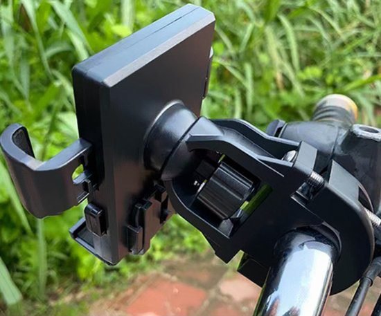 Phone Stand - Bike Phone Holder - Anti-slip Design - Lock in One Second - 360° Rotation - Suitable for Bicycle and Motorcycle Handlebars from 15mm to 28mm, Compatible with Smartphones from 4.7 to 7.1 Inches - Black 4 Phone Stand – Bike Phone Holder – Anti-slip Design – Lock in One Second – 360° Rotation – Suitable for Bicycle and Motorcycle Handlebars from 15mm to 28mm, Compatible with Smartphones from 4.7 to 7.1 Inches – Black - image 4