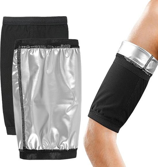 2-Pack Arm Sweatbands - Adjustable Compression Socks - For Training - Arm Trainer with Sauna and Sweat Function - For Training and Sports for Men and Women 1 2-Pack Arm Sweatbands – Adjustable Compression Socks – For Training – Arm Trainer with Sauna and Sweat Function – For Training and Sports for Men and Women