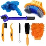 8-piece bicycle cleaning tool set – Bicycle chain ring – Cleaning kit – Mountain bike accessories – Maintenance tools – Large cleaning brush