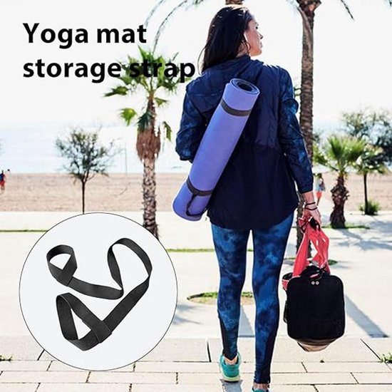 Yoga mat straps - Carrying straps for packing yoga mats - Portable shoulder straps for storing picnic mats - Elastic - Multifunctional straps 4 Yoga mat straps – Carrying straps for packing yoga mats – Portable shoulder straps for storing picnic mats – Elastic – Multifunctional straps - image 4