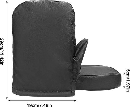 Motorcycle handlebar gloves - riding gloves - PU leather motorcycle handlebar gloves - winter motorcycle gloves - warm gloves - electric scooter gloves - daily commuting gloves for men and women 3 Motorcycle handlebar gloves – riding gloves – PU leather motorcycle handlebar gloves – winter motorcycle gloves – warm gloves – electric scooter gloves – daily commuting gloves for men and women - image 3