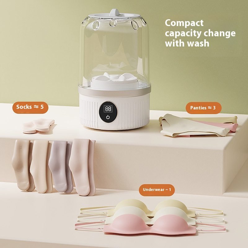 Portable Washing Machine - Cordless - Rechargeable - For Delicate Underwear - Compact 2 Portable Washing Machine – Cordless – Rechargeable – For Delicate Underwear – Compact - image 2