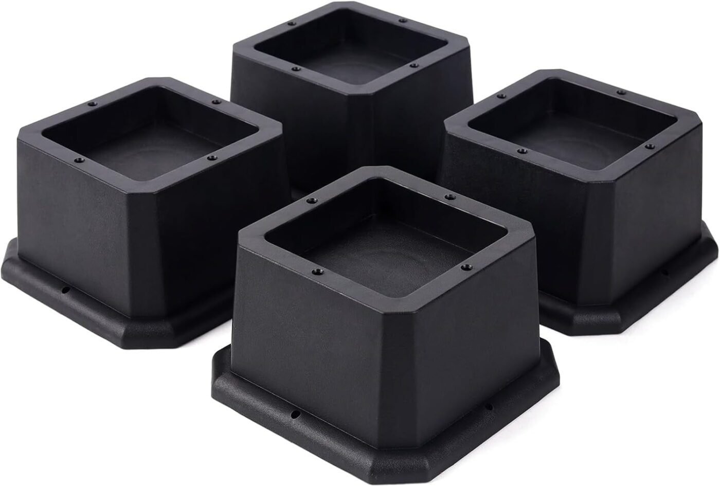 Furniture Risers 2 Inch Bed Risers Heavy Duty Adjustable Bed Lifts for Dorm Rooms Tables Desk Chair Leg Extenders 4-Pack Black 1 Furniture Risers 2 Inch Bed Risers Heavy Duty Adjustable Bed Lifts for Dorm Rooms Tables Desk Chair Leg Extenders 4-Pack Black
