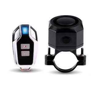 Bicycle Alarm – Bicycle Alarm with Remote Control – USB Rechargeable – 110dB Wireless Anti-Theft Alarm with Motion and Vibration Sensor – Waterproof