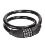 Bicycle Lock with Number Code – Portable Chain Lock for Mountain Bike / Electric Bike – 4-Digit Combination Lock, Weatherproof & Anti-Theft