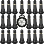 Valves 20 pieces Tr413 valve tire rim rubber short for car tires bicycle motorcycle, Easy to Use, Good Performance