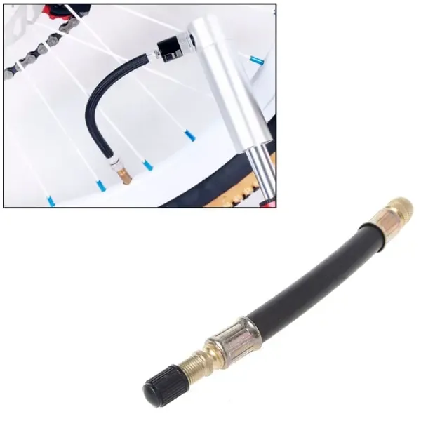 Long Lasting Premium Bicycle pump for valve extender Extension tube Rubber inflation tube Hose Electro null - 90 3 Long Lasting Premium Bicycle pump for valve extender Extension tube Rubber inflation tube Hose Electro null – 90 - image 3