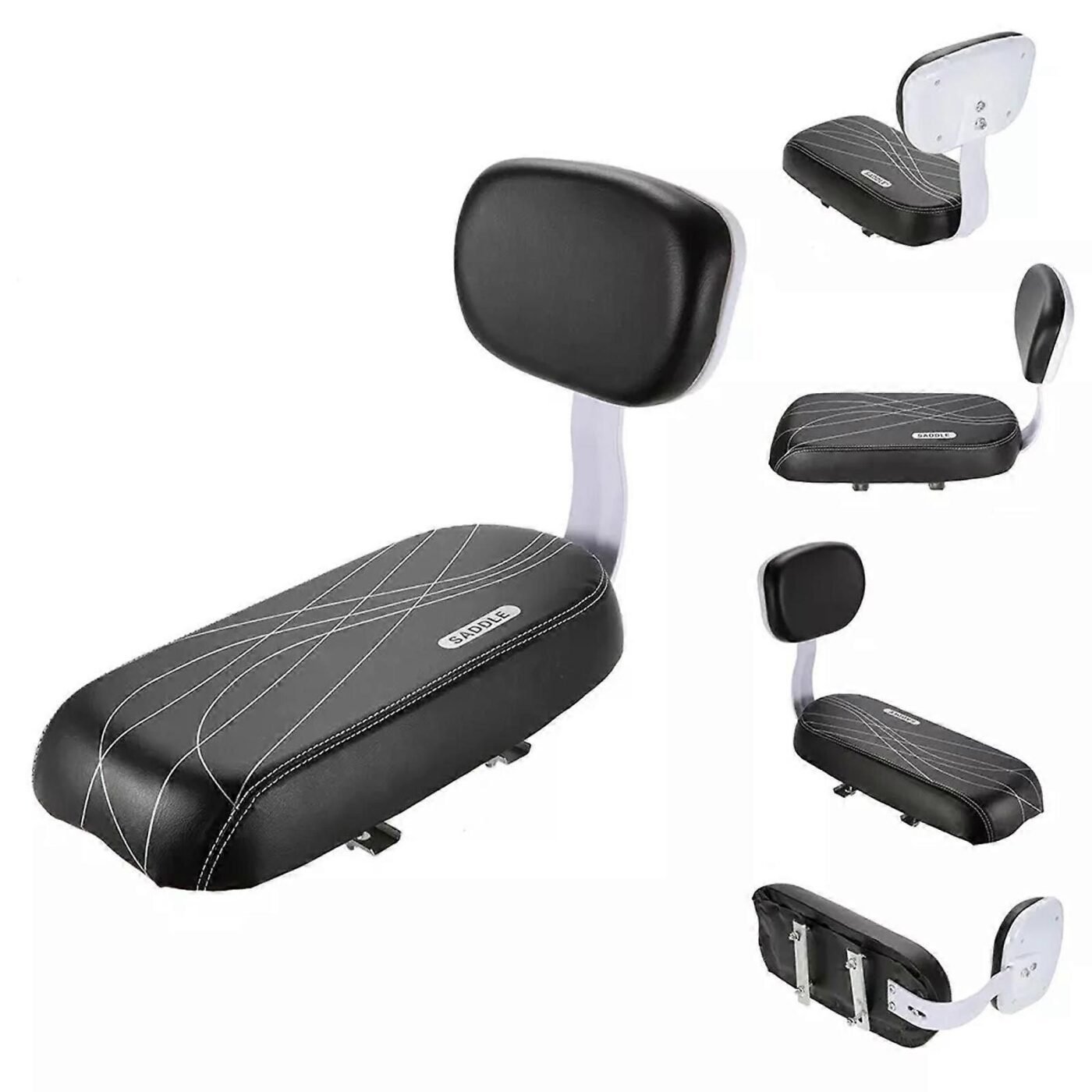 Premium Saddle with Backrest | Child Seat Set | MTB Rear Luggage Carrier | Comfortable & Safe Saddle_max, Replacement Part, Made of Iron 3 Premium Saddle with Backrest | Child Seat Set | MTB Rear Luggage Carrier | Comfortable & Safe Saddle_max, Replacement Part, Made of Iron - image 3