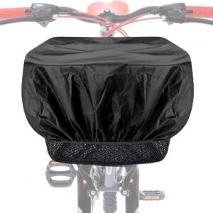 Compatible Bicycle basket rain cover, pack of 2. Waterproof Black for baskets – suitable for, Easy to Use, Good Performance