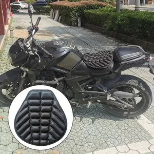 Sturdy Heavy Duty Replacement Motorcycle Seat Cushion Gel Seat Motorcycle Cushion, Made of Lycra, Black Color, Top Quality
