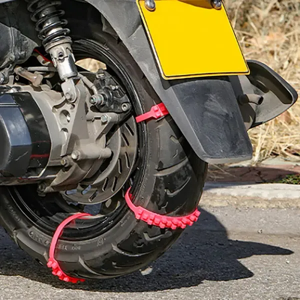 Practical High Performance Replacement pcs Motorcycle Bicycle Winter Snow Tire Anti-skid Chains Black, Excellent Performance 5 Practical High Performance Replacement pcs Motorcycle Bicycle Winter Snow Tire Anti-skid Chains Black, Excellent Performance - image 5