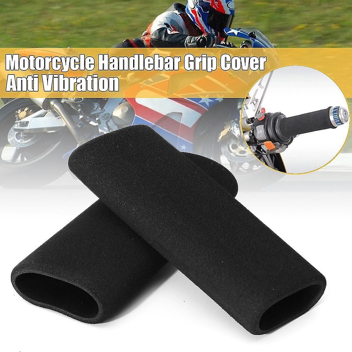 2-pack motorcycle vibration-damping handle protectors Inner diameter: 31mm (range of use: 3.17-3.68 cm) Comfort foam non-slip for all handles 2 2-pack motorcycle vibration-damping handle protectors Inner diameter: 31mm (range of use: 3.17-3.68 cm) Comfort foam non-slip for all handles - image 2