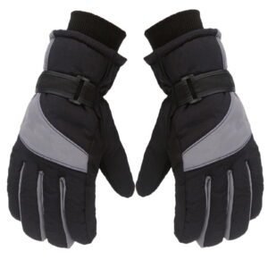 Ski Gloves Waterproof Gloves Winter Outdoor Men And Women Snow Skating Snowboarding Windproof Warm Ski Gloves Snow Gloves Winter Gloves W-Blue One Size Grey