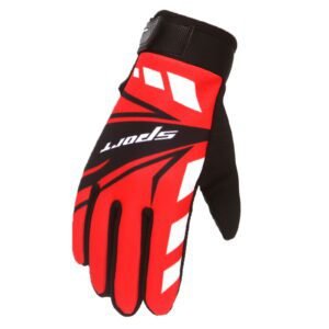 Ski Gloves Waterproof Gloves Winter Outdoor Men And Women Snow Skating Snowboarding Windproof Warm Ski Gloves Snow Gloves Winter Gloves W-Blue One Size W-Red