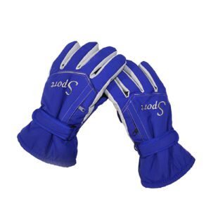 Ski Gloves Waterproof Gloves Winter Outdoor Men And Women Snow Skating Snowboarding Windproof Warm Ski Gloves Snow Gloves Winter Gloves W-Blue One Size Y-Blue